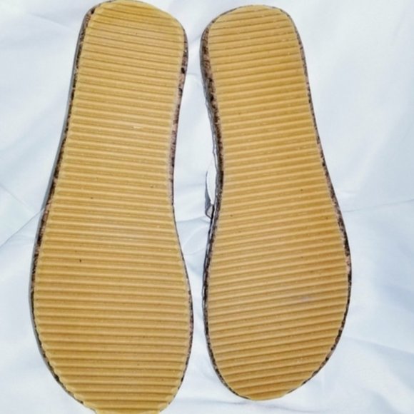 Artisan-made Sandals, White Red Purple Green Leather & Cork Size EU 42/ US 11 - Picture 4 of 6